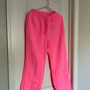 Ocean Drive Hot Pink Smocked Pants